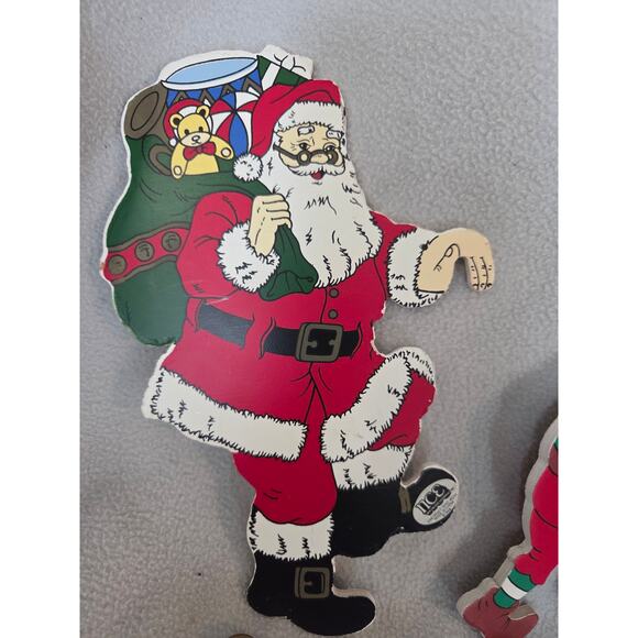 Vintage Lot 4 Wood Elves Santa Christmas Ladder Climber NCE 90s Replacement - Picture 5 of 9